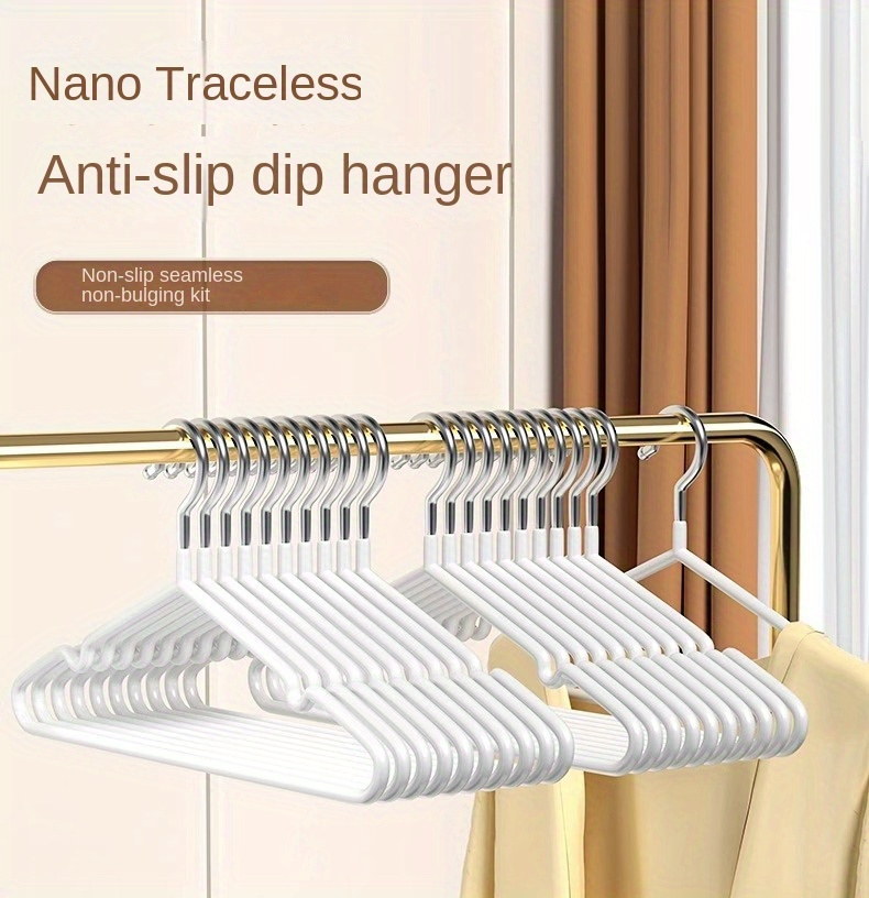 space saving velvet hangers in pink white non slip   for wardrobe organization and retail display details 0