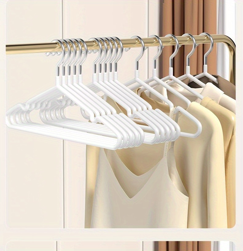 space saving velvet hangers in pink white non slip   for wardrobe organization and retail display details 12