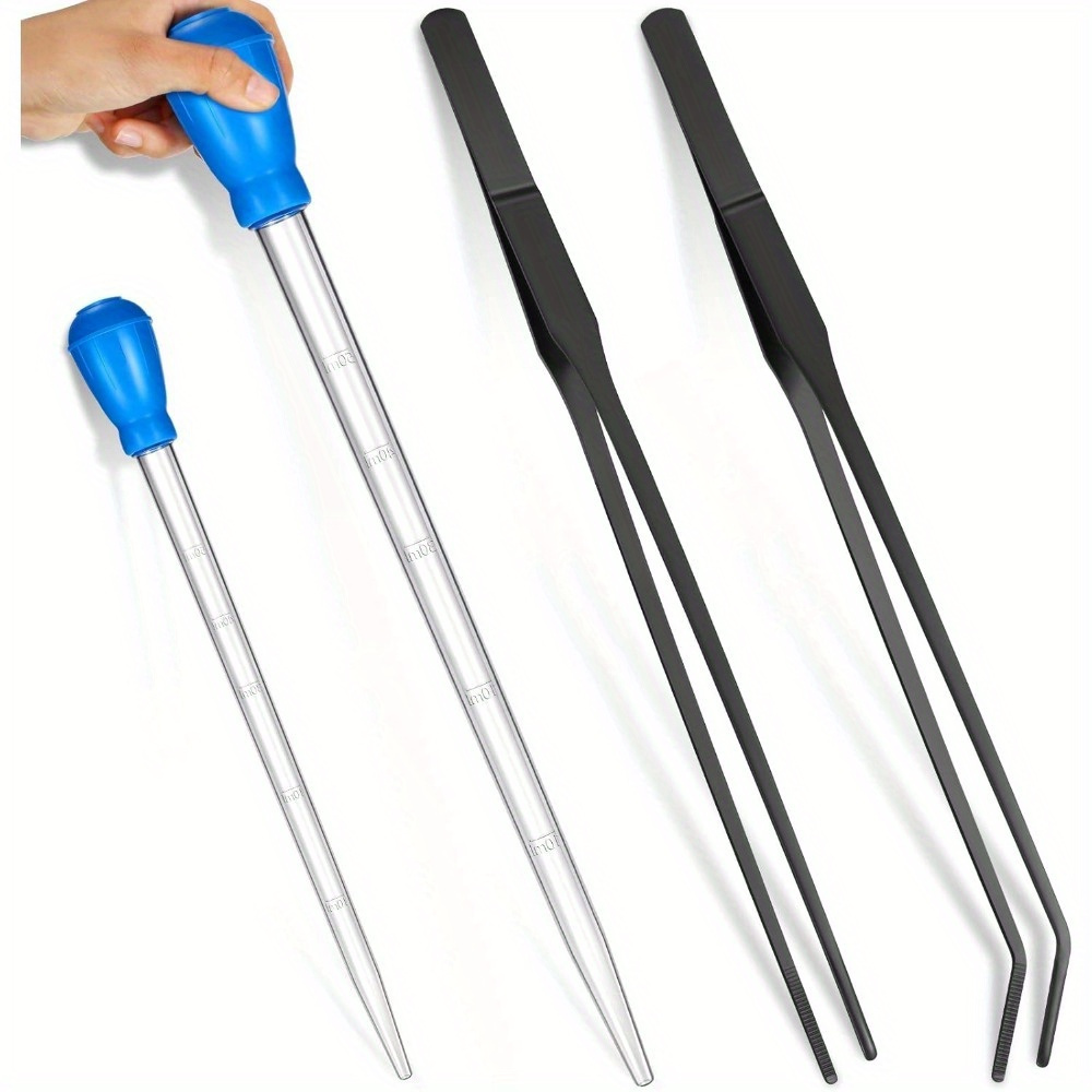 4pcs Of Fish Tank Toilet Suction Device, Water Changer, Mini Manual Suction Tube, Water Pump, Coral Medicine Feeder, Fish Tank Cleaning, Water Change, Stool Suction Device