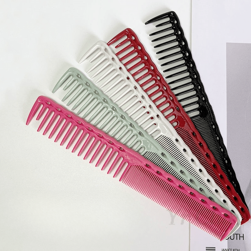 

Professional Hairdressing Combs Set For Hair Stylist, Abs Plastic Handle, Normal Hair Type, Finishing Comb Tools For Salon Barber Shop, Haircut And Styling Accessories Y0506