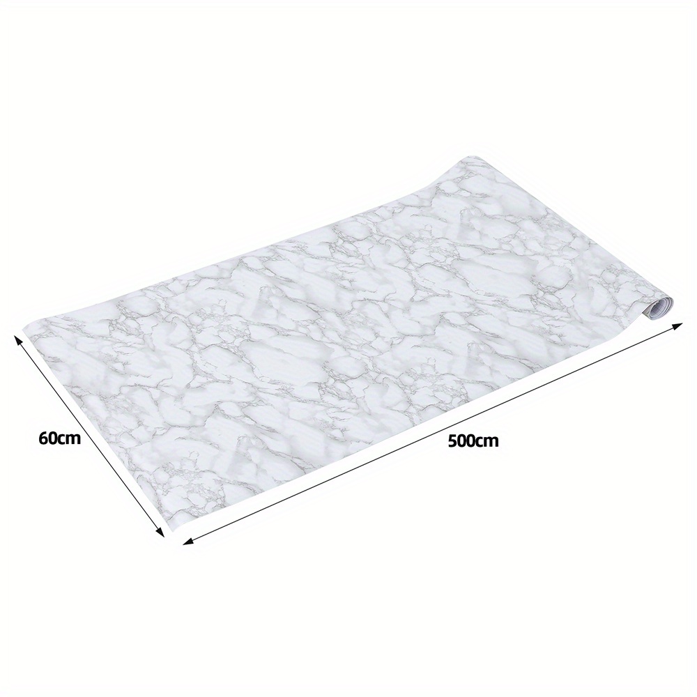 TEMU 60 X 500cm Marble Contact Paper Sticky Back Plastic Self Adhesive Wallpaper, Worktop Vinyl Covering Roll, Kitchen Wallpapers Cover, Bedroom