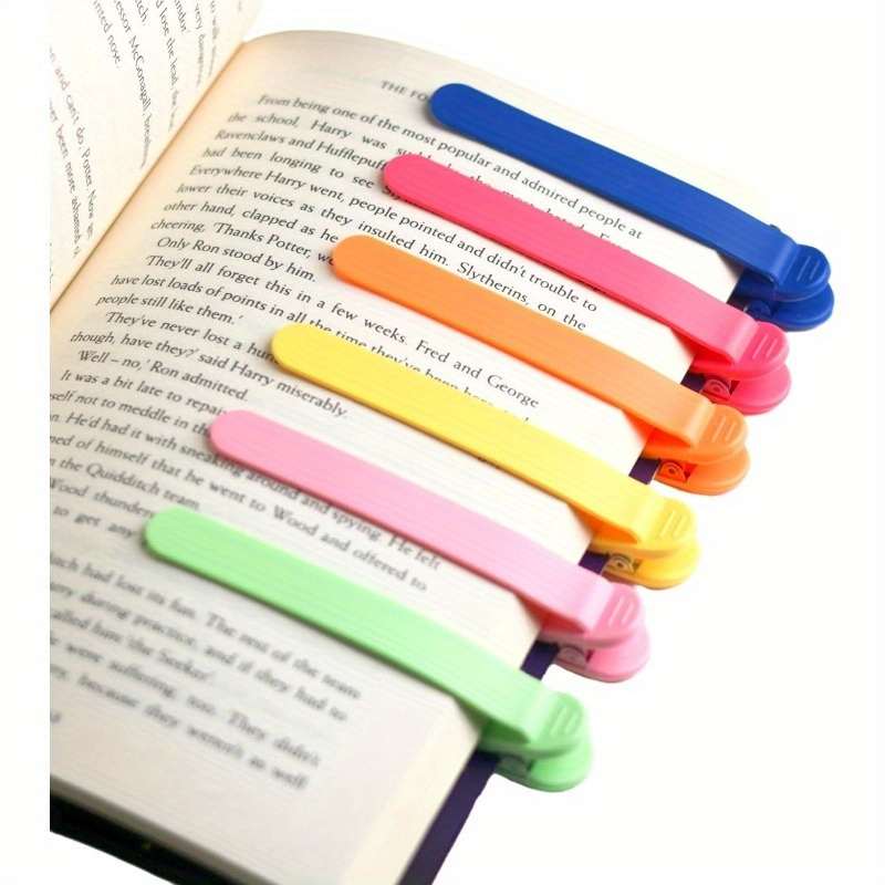 

3pcs Silicone Automatic Bookmarks Book Marks Gifts For Reading Women Men Kids Readers Unique Cute Book Accessories Place And Read