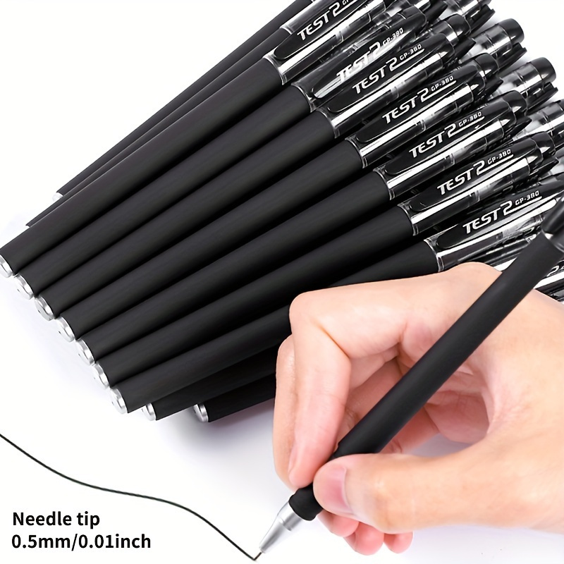 

10pcs Gel Pens Set - Smooth Writing, Vibrant Colors, Stick Construction - Ideal For School Students, Office Use, Writing, Drawing, And Coloring