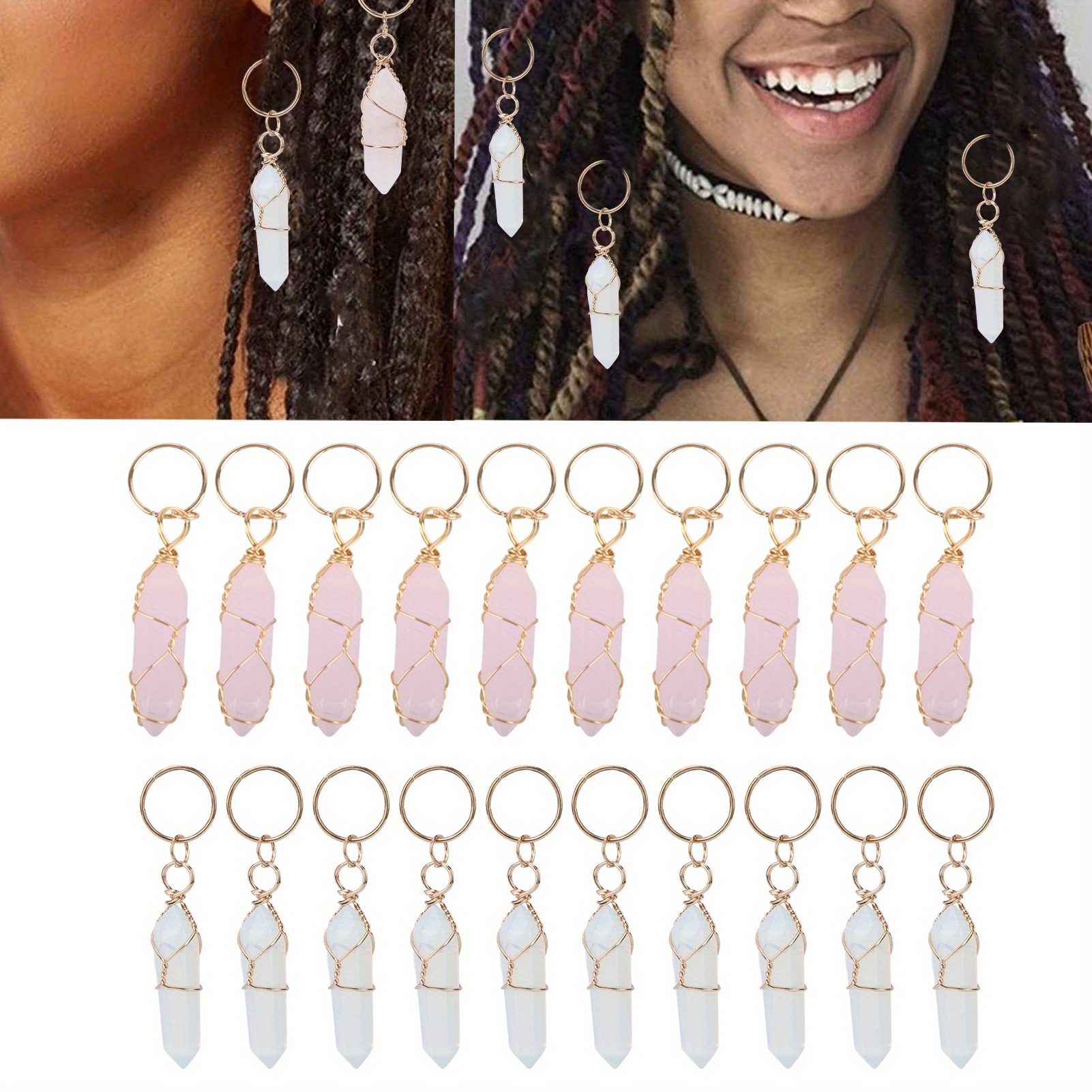 

Braid Accessories Hair Ring Dreadlock Hair Jewelry Winding Ferrules Hair Pendants For Women Young Girls