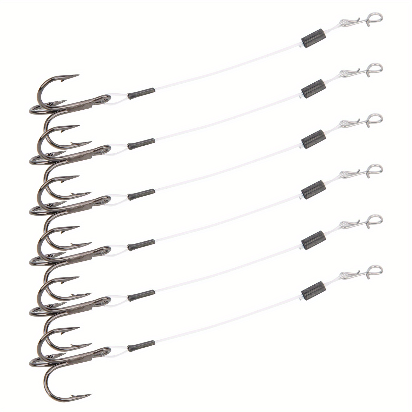 

6pcs Fishing Hooks Sgwlpk110 10cm Treble Hook Soft Bait Carp Tackle For Lure Fishing Use