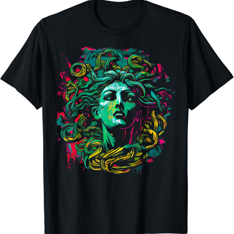 

Medusa Greek Mythology Snake Hair T-shirt