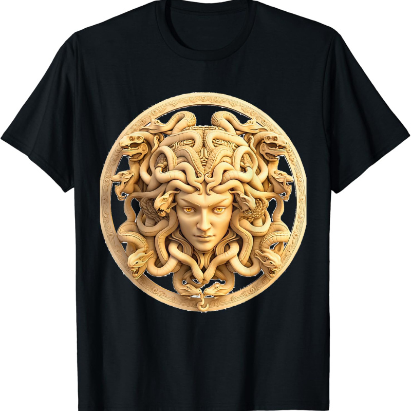 

Medusahead Greek Mythology Ancient Snake Hair T-shirt