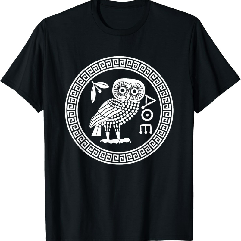 

Owl Of Athena Ancient Greek Mythology Is Owl Greece T-shirt