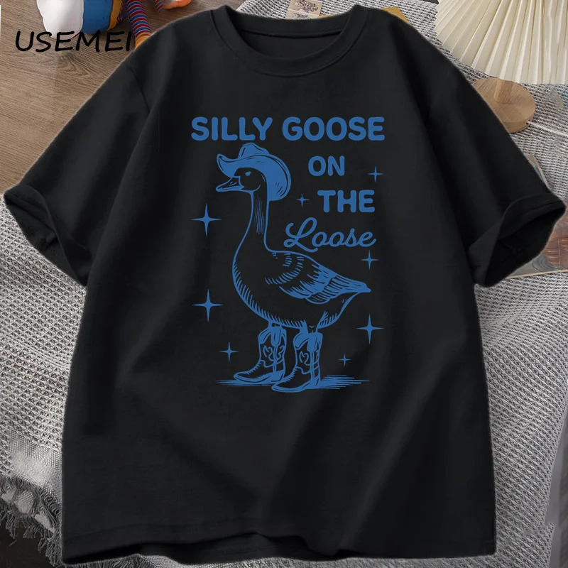 

Silly T Shirts For Men Women Funny Cowgirl Western Tee Shirt 90s Fashion Round Neck Graphic T-shirt Clothes