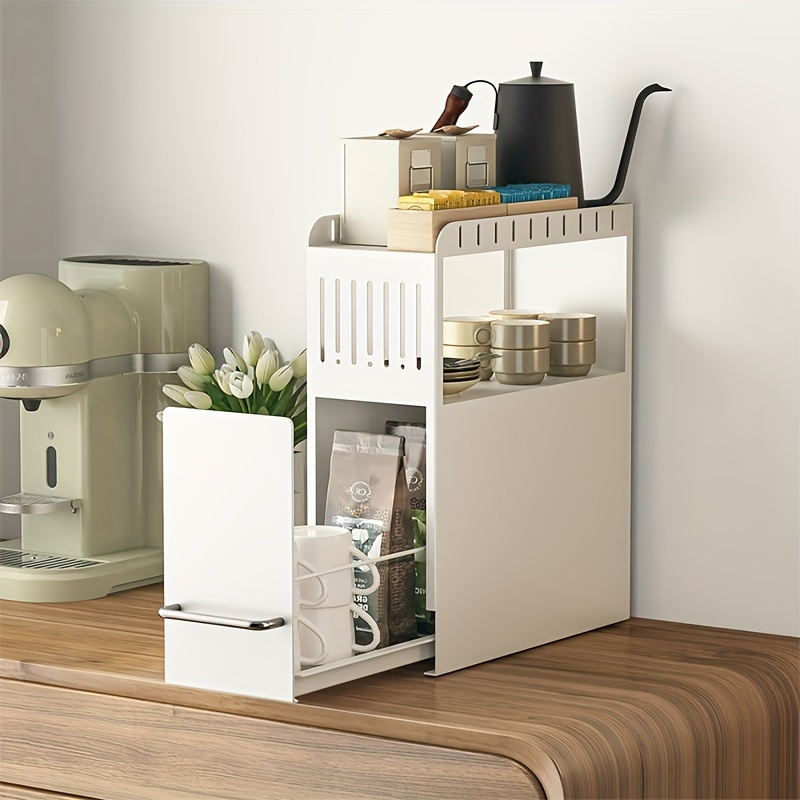 purpose kitchen organizer rack sliding door non Temu