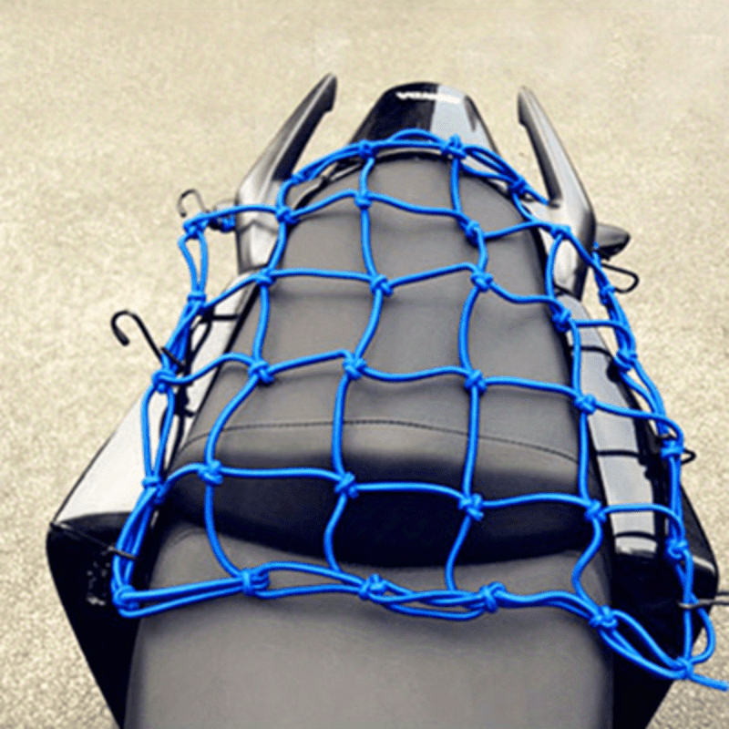 TEMU Elastic Cargo Net For Motorcycles And Bicycles - Secure With Reliable Rear Storage Solution! " ""