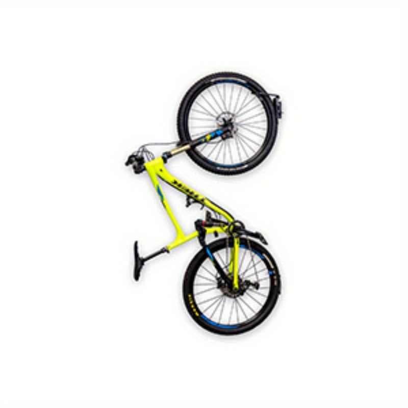 Gancio Portabici Laxzo Da Parete Salvaspazio – Fino A 3 Bici, Max 27 Kg, Acciaio Nero/Rosso