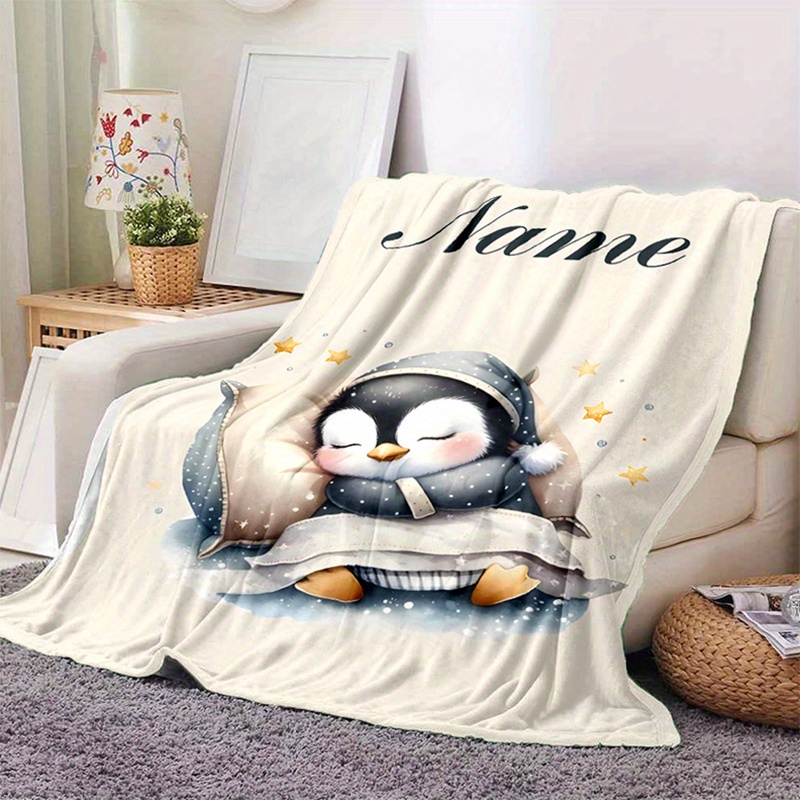 

Custom Name Blanket Cute Sleeping Soft Warm And Cozy For Nights Ideal For Sofa Bedroom And Living Room Decor Throw Blanket For Any