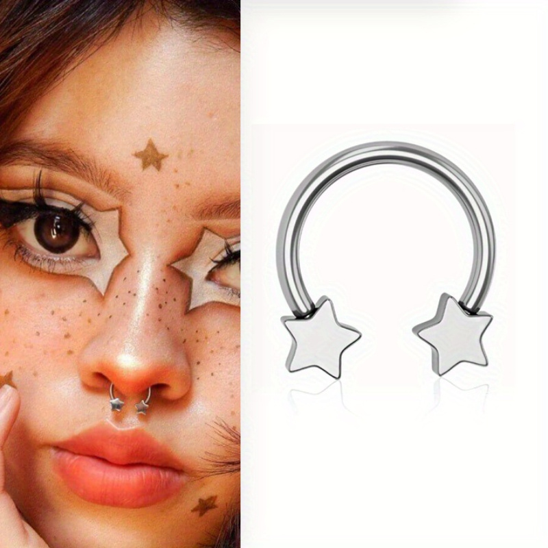star septum horseshoe sold on Temu New Zealand