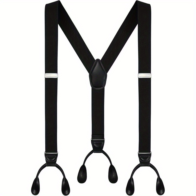 

Men's Y-back Wide Button End Adjustable Suspenders