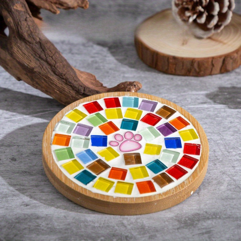 5 teiliges bambus holz bastelset diy mosaikquadraten - Temu Austria
