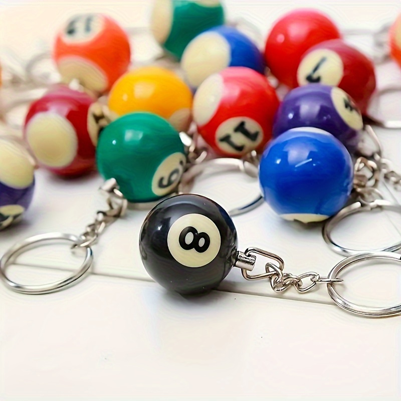 

1pc Billiards Shaped Keychain - , , Hanging Decoration, Small, , Fun - , Bag, Car, , ,