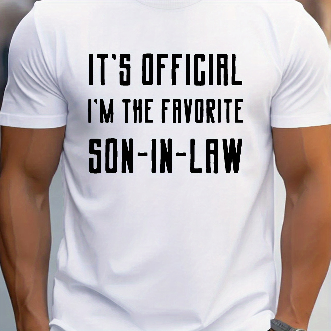 

1 Pc, 100% Cotton T-shirt, Favorite Son In Law G500 Pure Cotton Men's T-shirt Comfort Fit