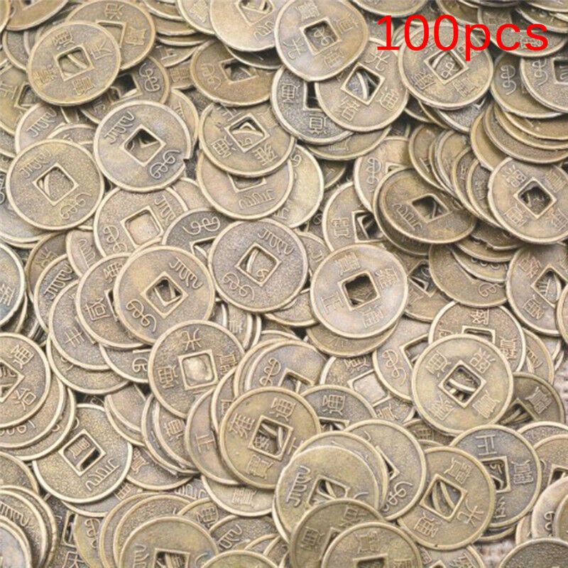 

100pcs Mini Coins, 10mm Zinc Alloy Chinese Replica, Ornaments & Gifts - Ideal For , Christmas, Thanksgiving