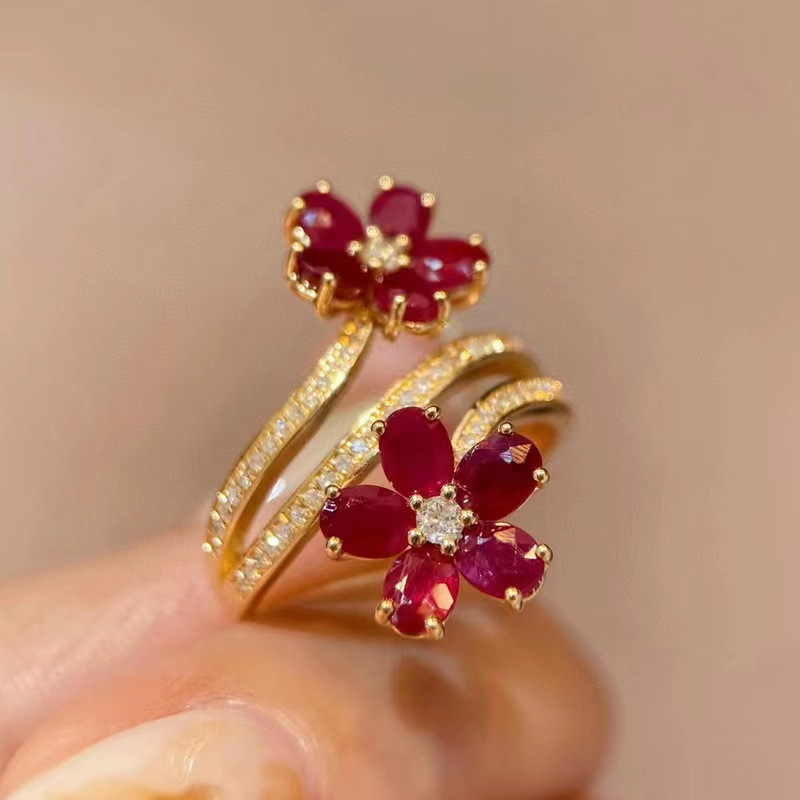 

1pc Vintage Zirconia Opening Adjustable Banquet Women Wear Jewelry