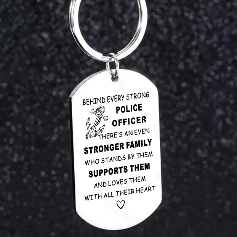 Llavero De Policía Acrílico De 5 Cm | Colgante Decorativo Para Llaves, Mochilas Y Bolsos - Regalo Original