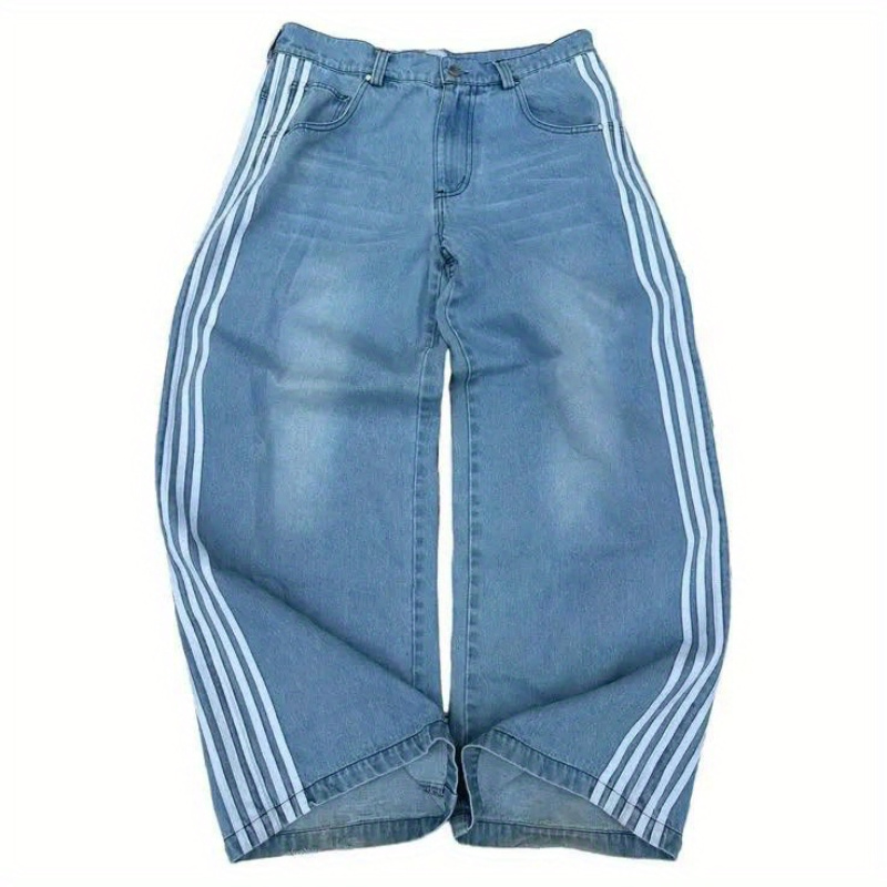 

Y2k Distressed Straight Pants Trousers