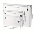 9pcs a6 a5 a4 large capacity office mesh zipper pouches zipper file bag folder with mesh design transparent pencil case folder puzzle storage zipper briefcase for organizing and traveling