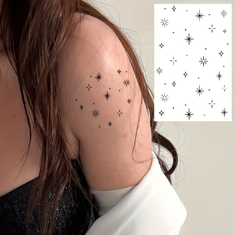 1 Sheet Herbal Finger Tattoo Sticker Waterproof And Long-lasting Temporary Tattoo