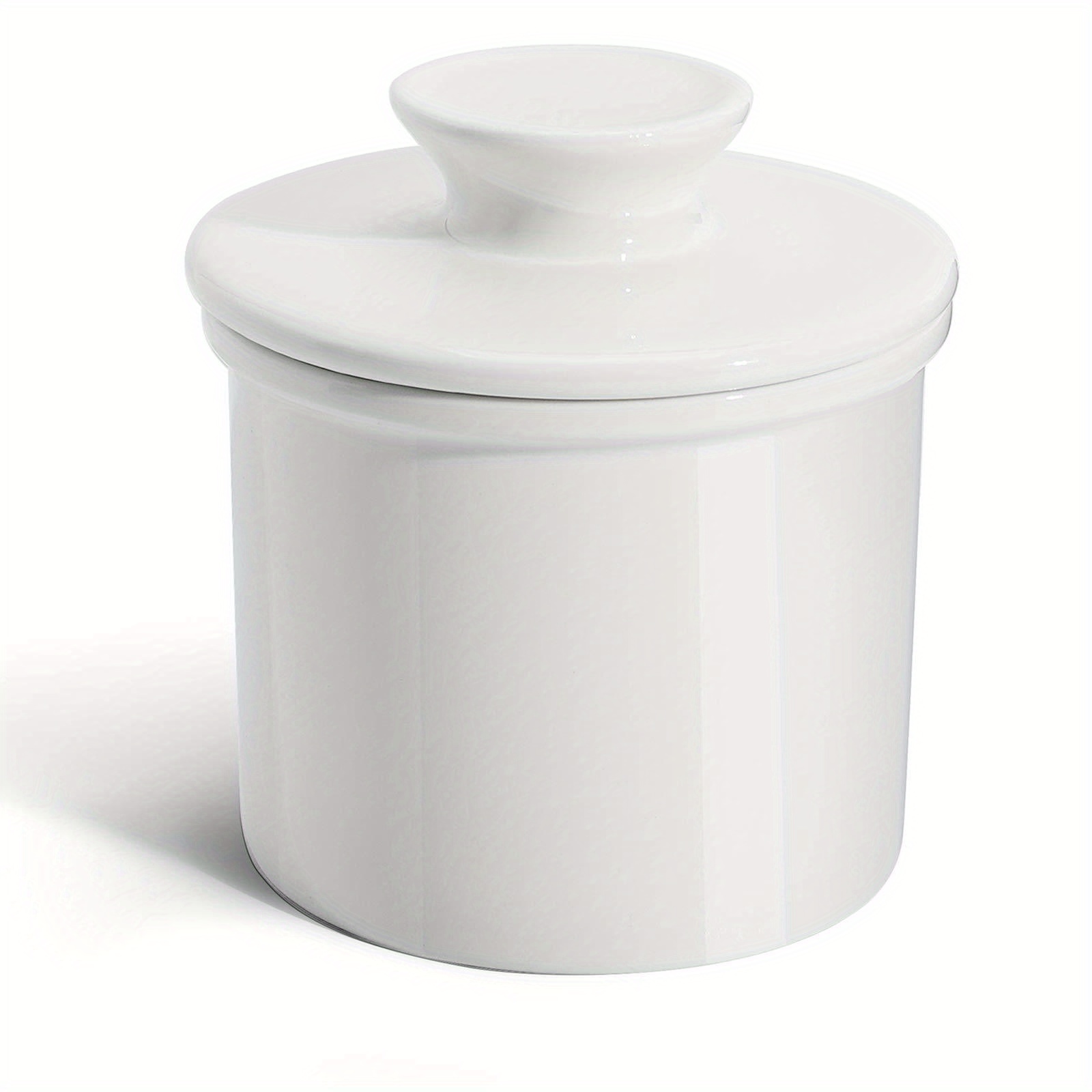 TEMU Sweese Butter Dish - For Counter With Water Line For Spreadable Butter - French Butter Keeper With Lid - Hard Butter