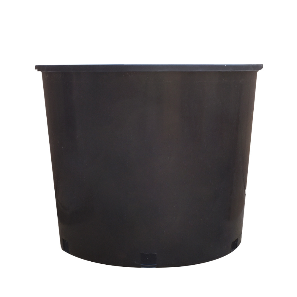 TEMU 11pcs 7 Gallon Black Plastic Plant Flower Pot Nursery Containers, Gallon Black Plastic Planter Pots, Heavy Duty Injection-molded Nursery Pots,