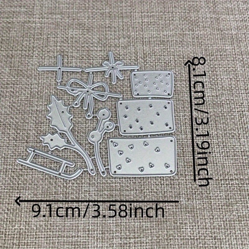 Image of New Craft Metal Cutting Dies Cut Die Mold Christmas Sleigh Gift Box Paper Craft Knife Mould Blade Punch Stencils Die