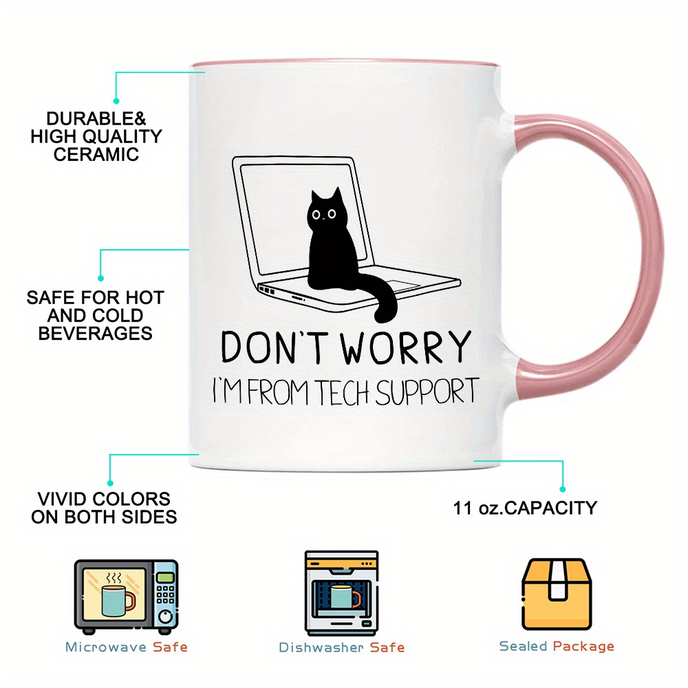 

1pc Cat Mug, & Dishwasher Safe , And Cat