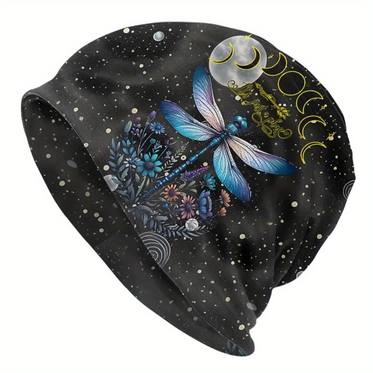 

Print Beanie - Stretchy Polyester , Fashion Hat For