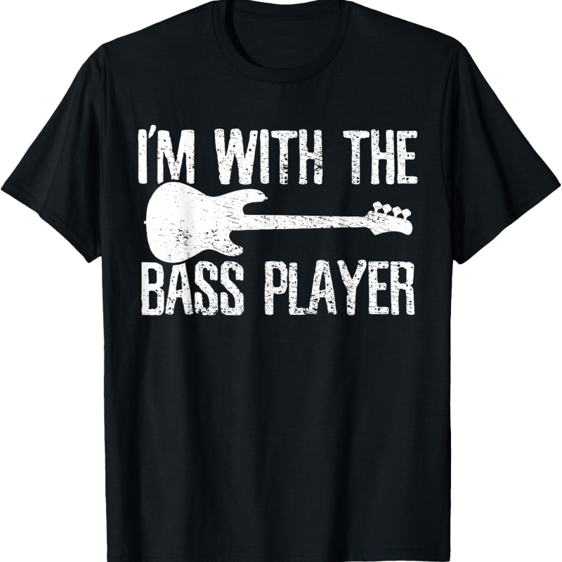 

Bass Player Guitar Couple Girlfriend Vintage T-shirt