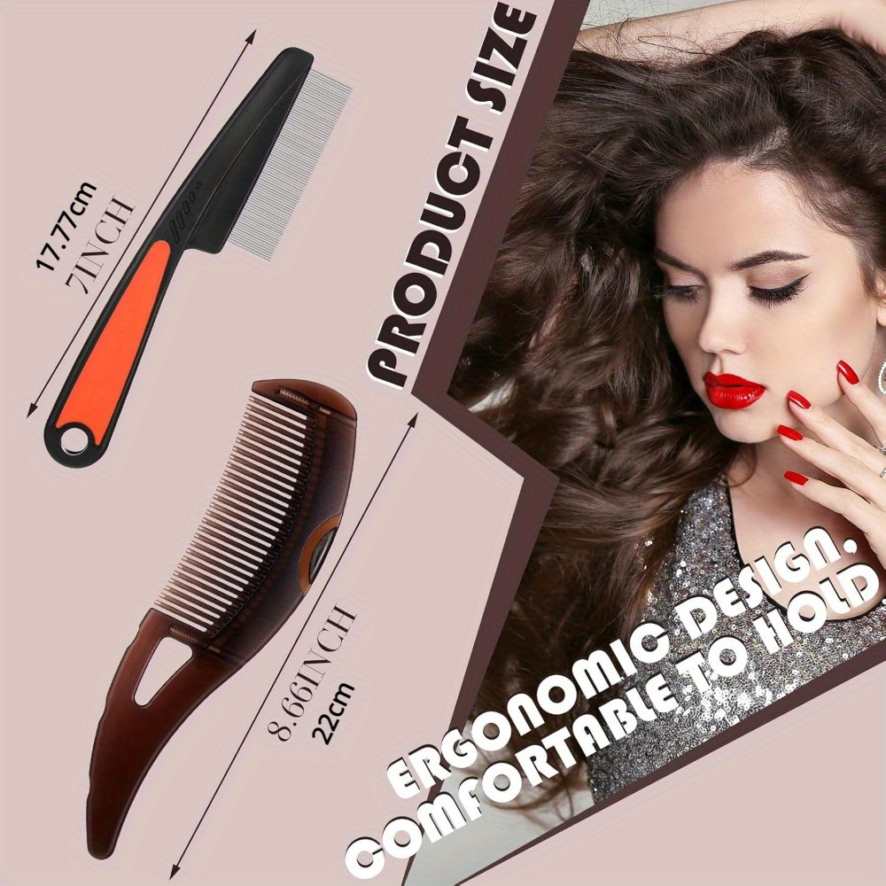 

2 Dandruff Comb, Multifunctional Massage Combs, For Women And Men To Remove Dandruff And Comb