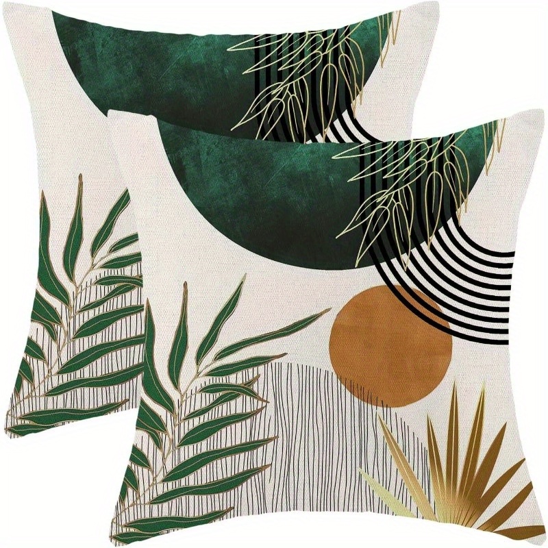 

2pcs Set 18x18 - & , Polyester For Sofa And Decor