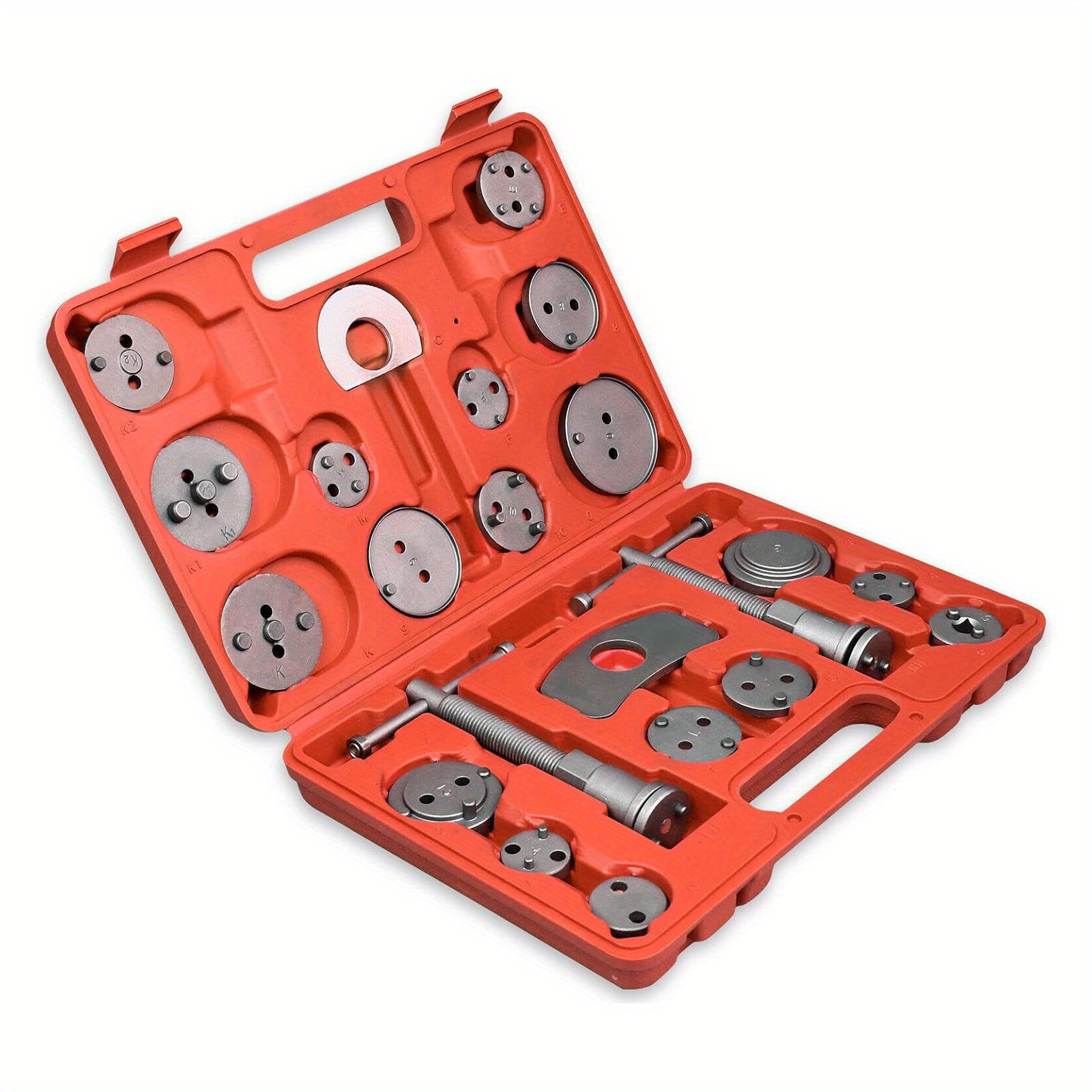 TEMU 22pcs Brake Piston Reset Tool Set Universal Brake Piston Reset Tool Kit With Plastic Case