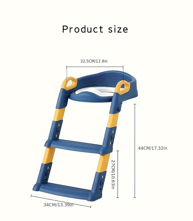 childrens toilet seat frame baby toilet toilet seat cushion auxiliary device for children folding ladder style toilet seat details 5