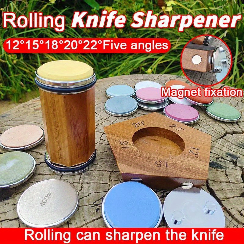 versatile rolling knife sharpener kit manual metal kitchen tool   sharpening at 12 15 18 20 22   details 0