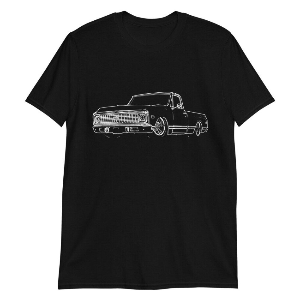 

Classic Truck Retro Style Designpure Cotton T-shirt With Unique Cut And Creative Print Will Make You Stand Out From The Crowd!