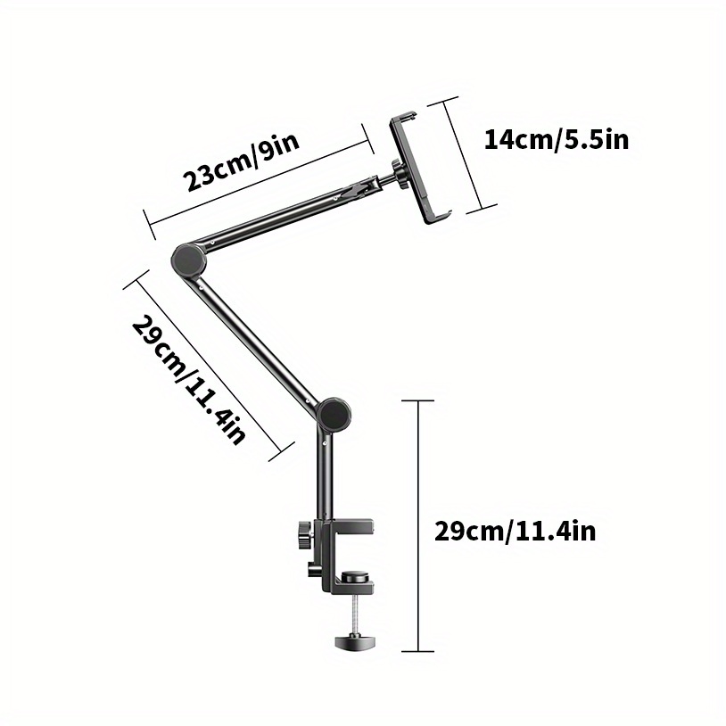 TEMU Universal And Tablet , Lazy , Alloy Material, Adjustable, , Grips Tight Damaging