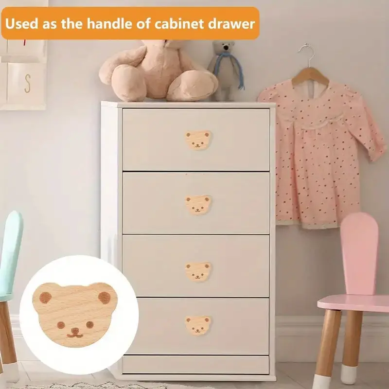 6pcs bohemian bear shaped wood dresser knobs cute - Temu Kuwait 6pcs bohemian bear shaped wood dresser knobs cute - Temu Kuwait