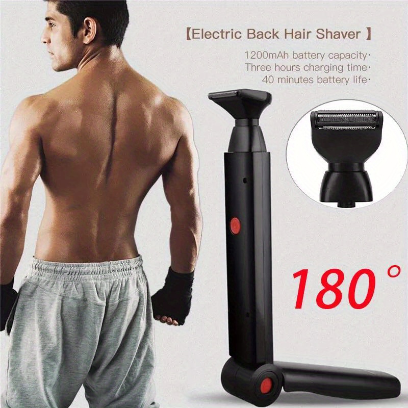180 foldable electric back shaver for men long handle body hair removal   Product details 1