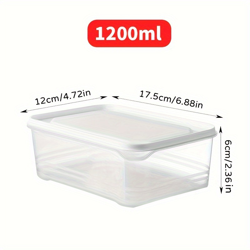 4 6pcs bpa free stackable food storage containers with leakproof lids reusable freshness keeping for meat fruits vegetables essential kitchen organizer details 6