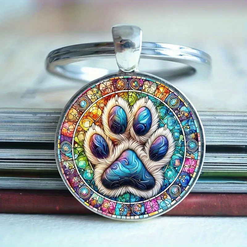 

1pc Paw Print Key Chain, Cat Paw Dog Paw Key Chain Perfect Gift For Animal And Dog Lovers