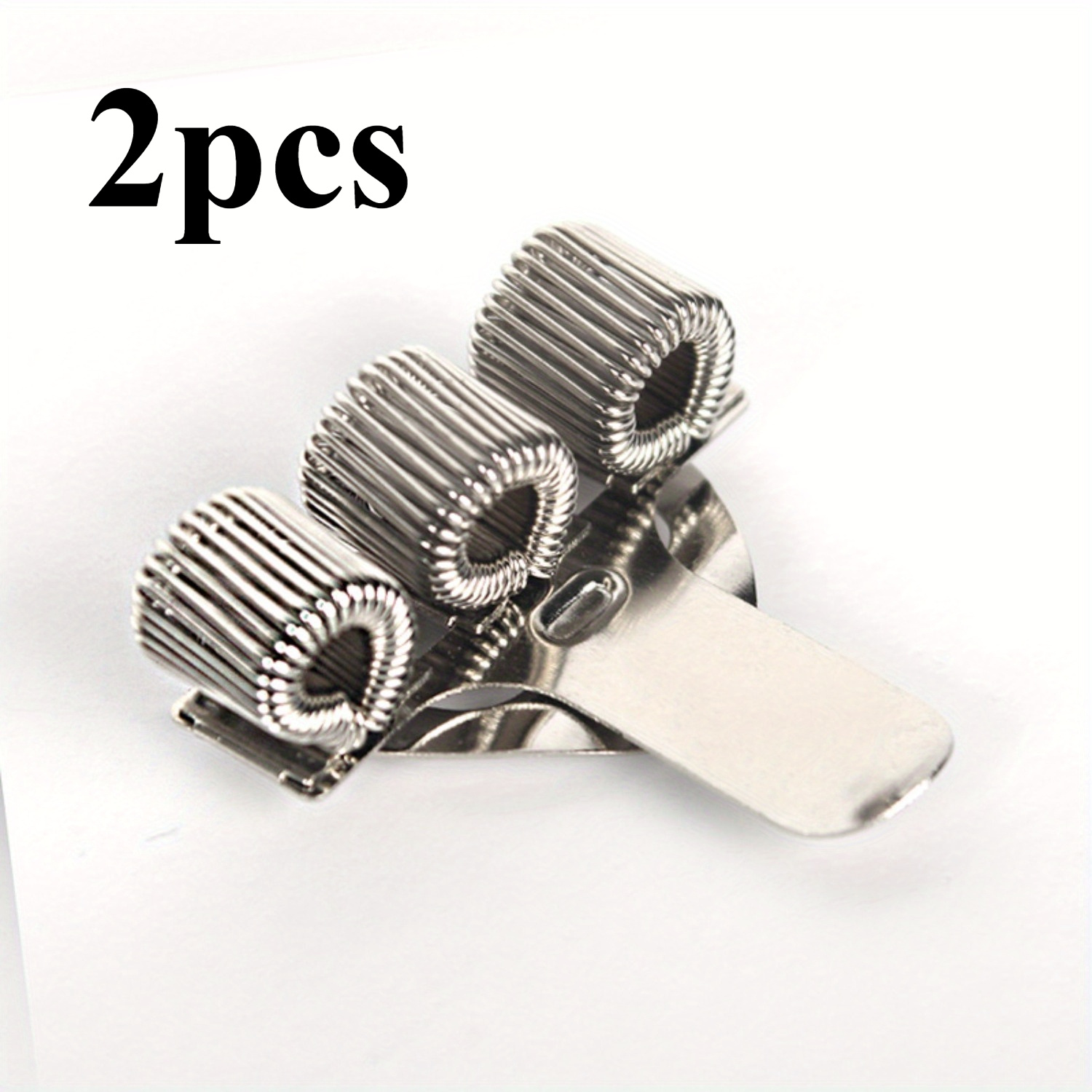 TEMU Set Of 2 Multi-functional Pen Holders With Spring Clip, Suitable For Notebooks, Clipboards, Diaries, And Sketchbooks.