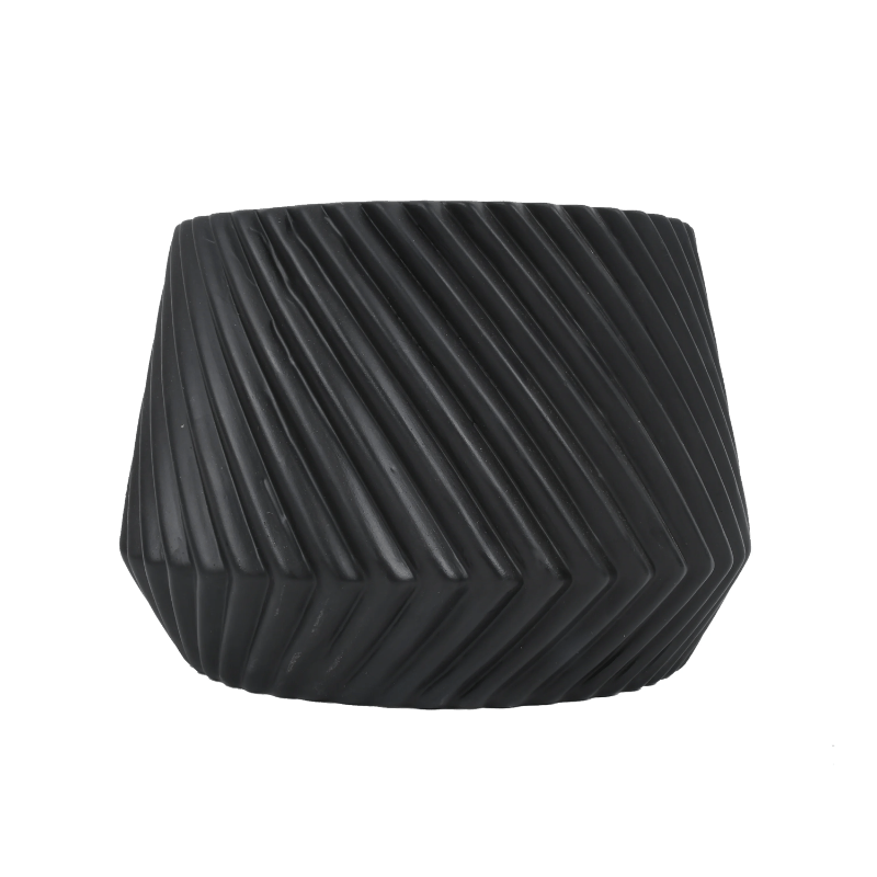 

6 In Black Ceramic Planter