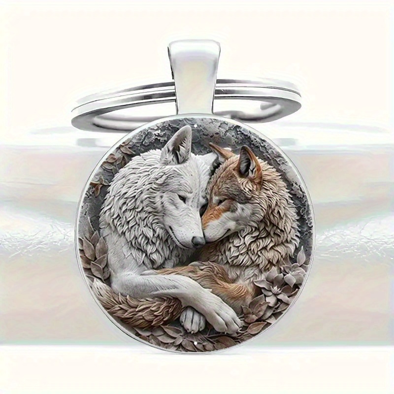 

Wolf Keychain - For 's, Christmas & Halloween | Zinc Alloy, Fashionable Accessory For Men