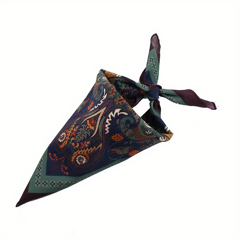 Image of 1pc Bandana Mandala Flower Flower Street Dance Headscarf Headband, Pure Scarf, Hip Scarf, Men's And Women's Outdoor Cycling Sports Scarf, Motorcycle Riding Mask, Fashion Headband, Hair Additions