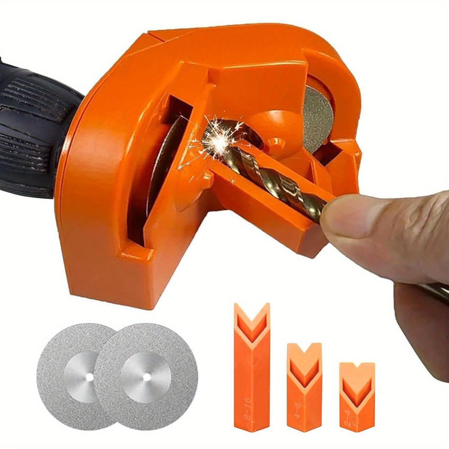 TEMU Grinding Diamond High- Grinding Tool Twist Grinder 2-16mm Repair And Jig Cordless Tool Grinder 2 Free Sanding Sheets